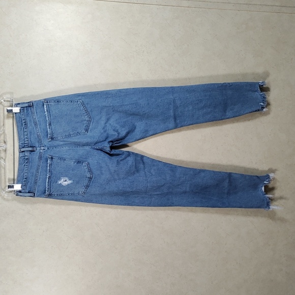01138 Agolde Los Angeles distressed button front high rise jeans 26 - Picture 7 of 13